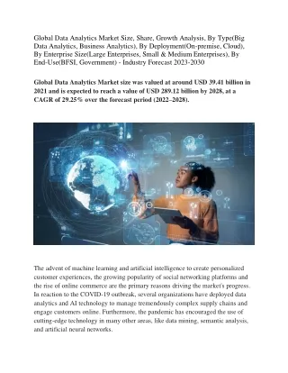 Global Data Analytics Market
