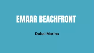 Emaar Beachfront-E-Brochure