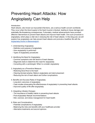 Preventing Heart Attacks_ How Angioplasty Can Help