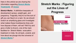 Stretch Marks Treatment