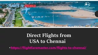 Direct Flights from USA to Chennai