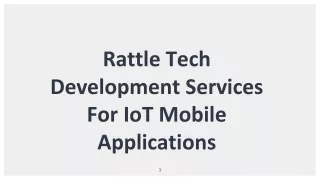 Rattle Tech Development Services For IoT Mobile Applications