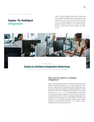 Best Zapier To HubSpot Integration Service Provider