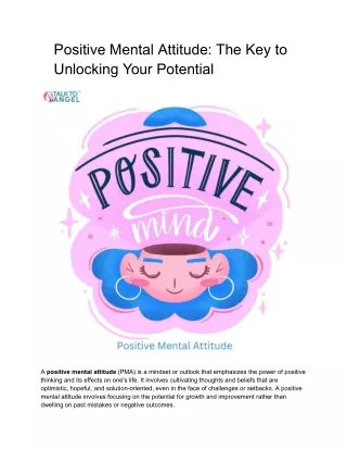 Positive Mental Attitude_ The Key to Unlocking Your Potential    july 23