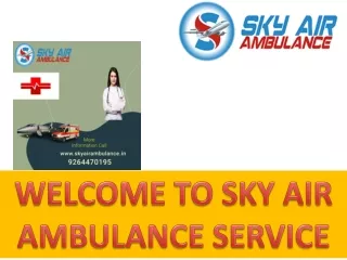 Sky Air Ambulance from Bangalore to Delhi Flying Hope and Healing