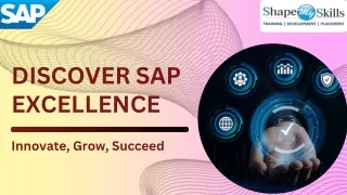 Discover SAP Excellence- Innovate, Grow, Succeed at ShapeMySkills