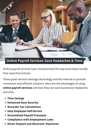 Online Payroll Services: Save Headaches & Time