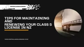 Tips for Maintaining and Renewing Your Class 5 License in NZ