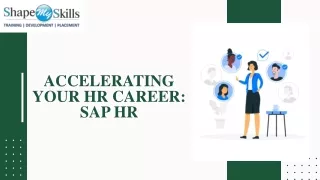 Boost Your HR Career with SAP HR Training at ShapeMyskills