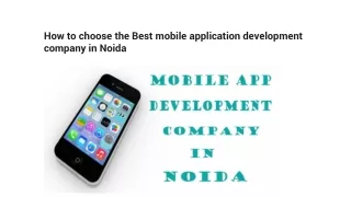 How to choose the Best mobile application development