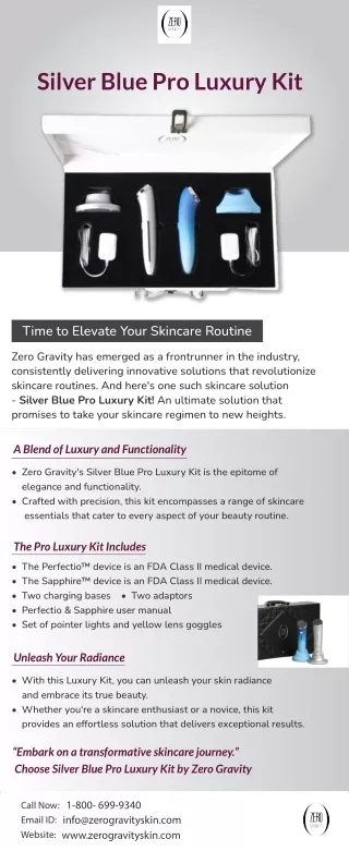 Silver Blue Pro Luxury Kit “Time to Elevate Your Skincare Routine”