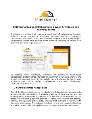 Optimizing Design Collaboration 5 Ways Architects Can Minimize Errors