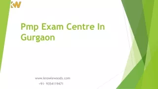 Pmp Exam Centre In Gurgaon