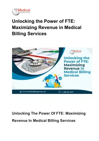 Unlocking the Power of FTE_ Maximizing Revenue in Medical Billing Services