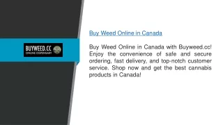 Buy Weed Online In Canada Buyweed.cc