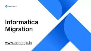 Informatica Migration