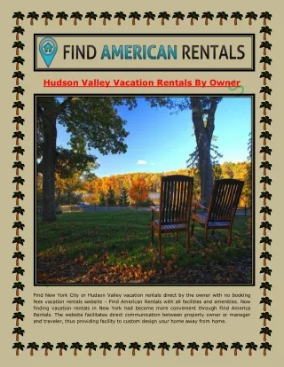 Hudson Valley Vacation Rentals By Owner