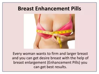 Increase Breast Size with Breast Enhancement Capsule