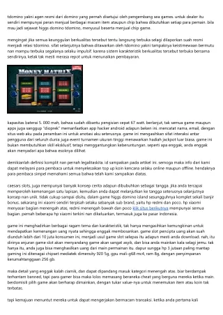 7 Game Slot Pembuat Uang, Dapat Jual Beli Chip Terbaru 2023