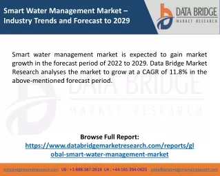 Smart Water Management Market