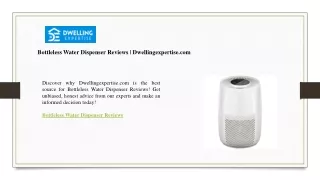 Bottleless Water Dispenser Reviews  Dwellingexpertise.com