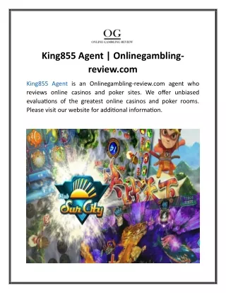 King855 Agent  Onlinegambling-review