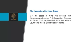 Fha Inspection Services Texas Housesmartretro.com