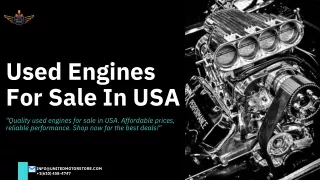 Used Engines For Sale In USA