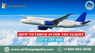 How to check in for you flight