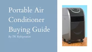 Portable Air Conditioner Buying Guide