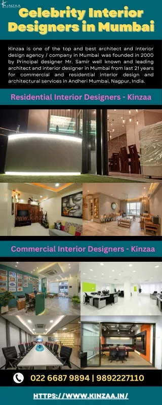 Celebrity Interior Designers in Mumbai_Famous architects in Mumbai - Kinzaa
