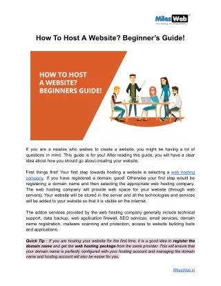 How To Host A Website_ Beginner’s Guide!