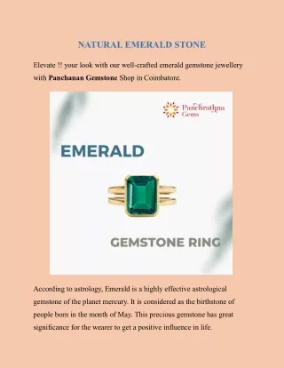 Buy emerald stone on online