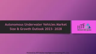 Autonomous Underwater Vehicles Market Size & Growth Outlook 2023- 2028