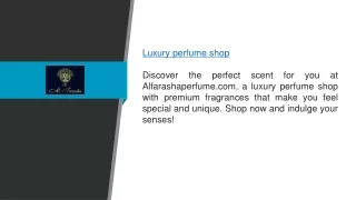 Luxury Perfume Shop Alfarashaperfume.com