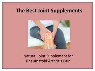 Cope with Joint Pain Problems with Joint Health Capsule