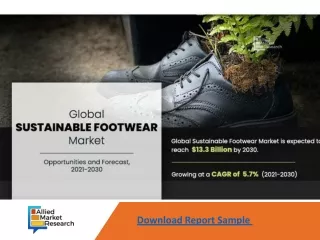 sustainable footwear Market Expected to Reach $13.3 billion by 2030-Allied Marke
