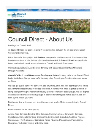 Council Jobs Australia