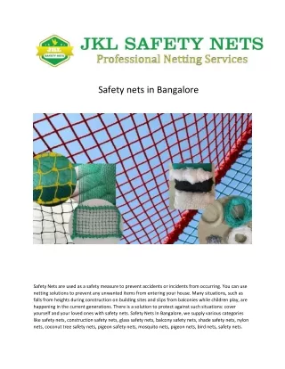 safety nets bang
