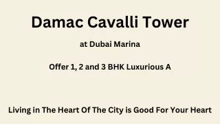 Damac Cavalli Tower E-Brochure