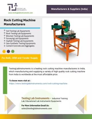 Rock Cutting Machine Manufacturers