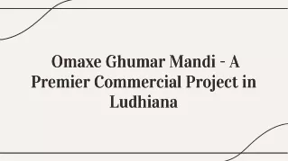 Omaxe Ghumar Mandi Ludhiana - PDF