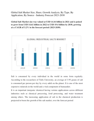 Global Salt Market