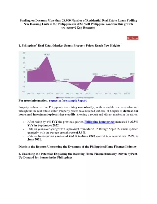 Philippines Home Extension Loan Industry - Ken Research