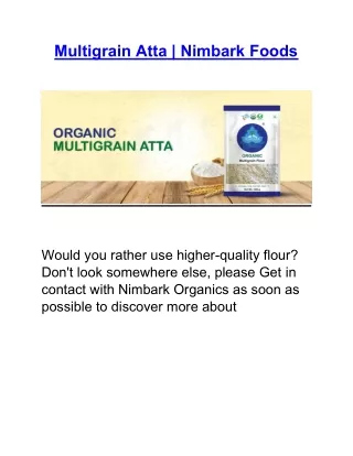 Multigrain Atta | Nimbark Foods