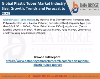 Global Plastic Tubes Market