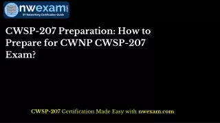 CWSP-207 Preparation: How to Prepare for CWNP CWSP-207 Exam?