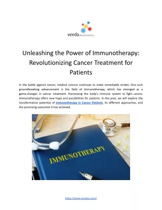 Immunotherapy In Cancer Patients