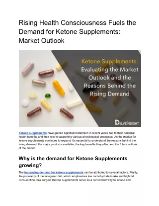 Ketone Supplements_ Evaluating the Market Outlook and the Reasons Behind the Rising Demand