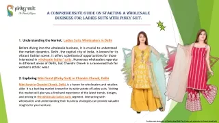 Leading Ladies Suits Wholesaler in Delhi